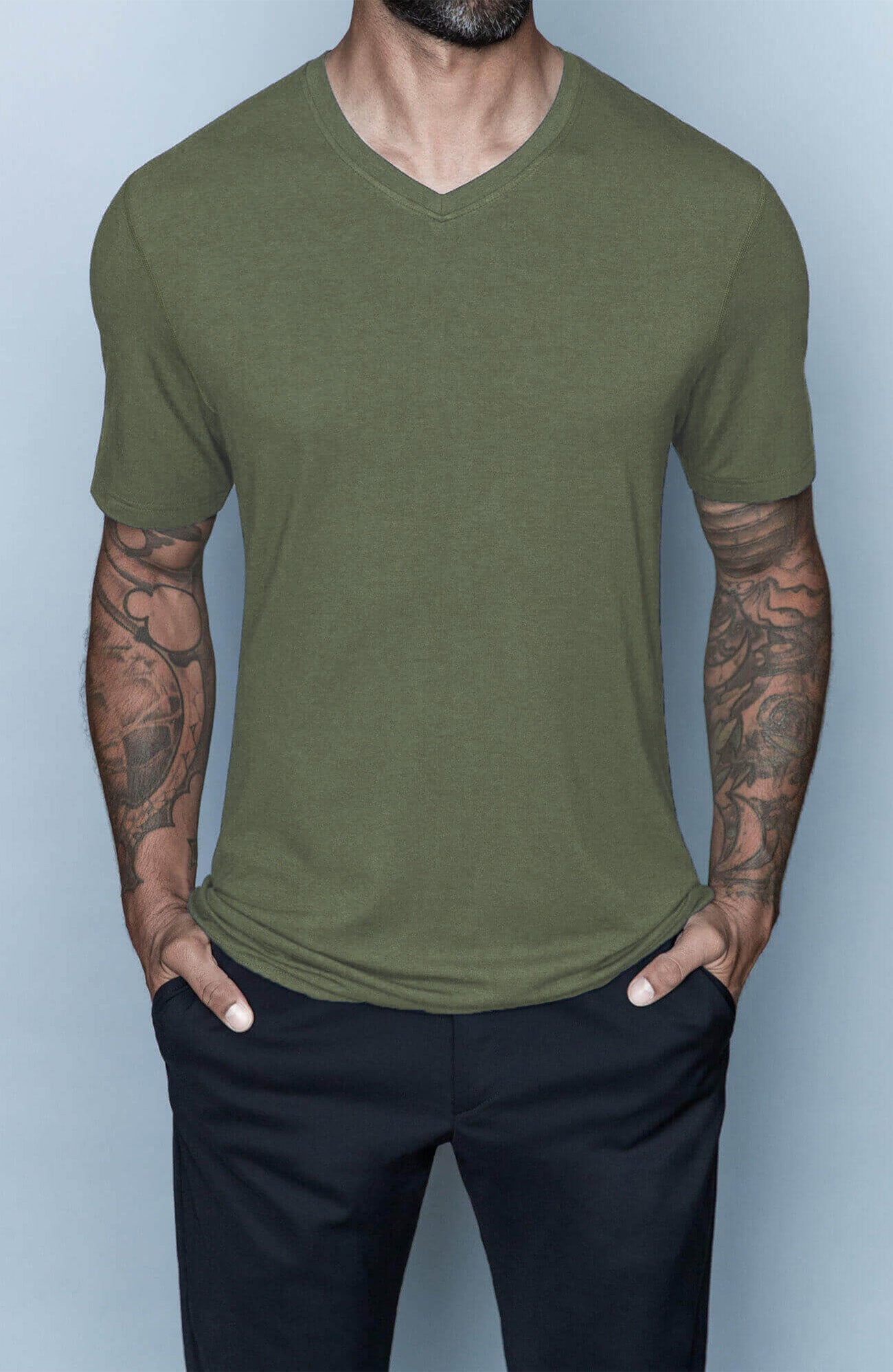 Drake Bamboo Cotton | V-Neck Tall Tee