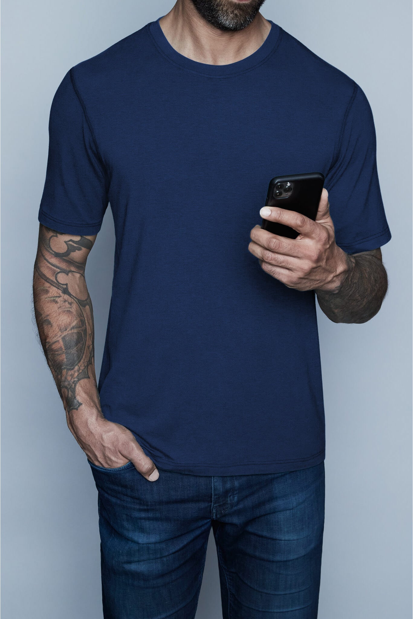 Crowe Bamboo Cotton | Tall Crew Tee