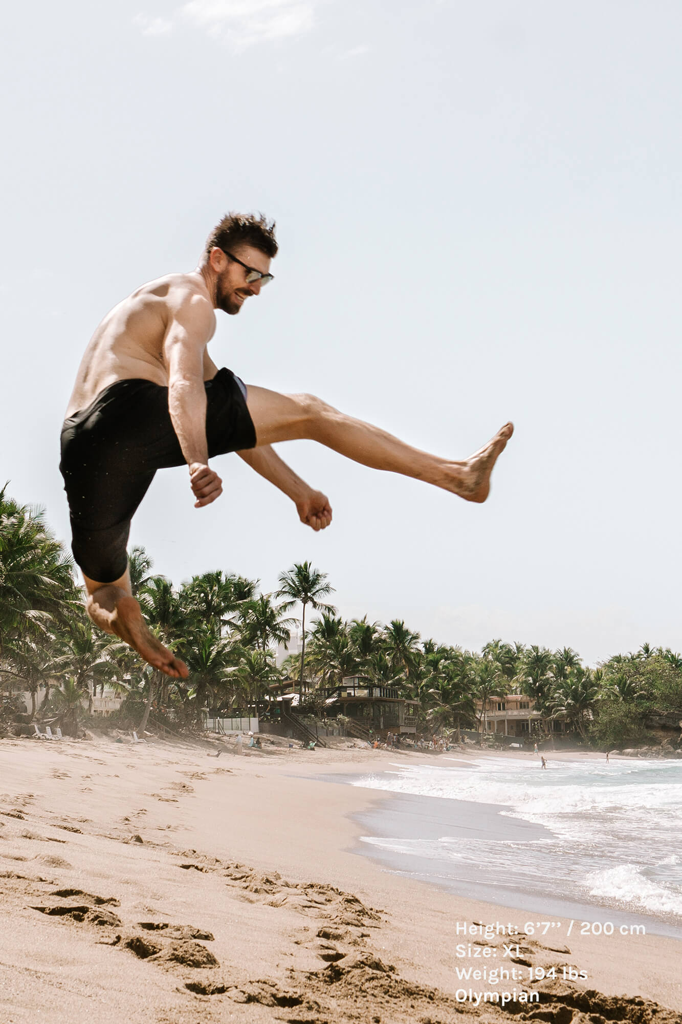 Mens tall swim trunks by Navas Lab Apparel. Tall shorts for tall skinny guys for everyday use.