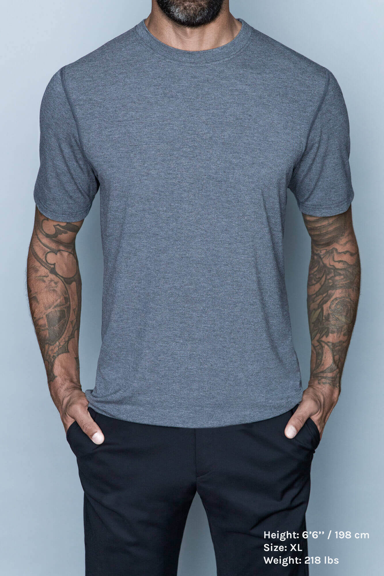 Tall tees for tall guys by Navas Lab Apparel. Tall slim tees for taller men for everyday use.